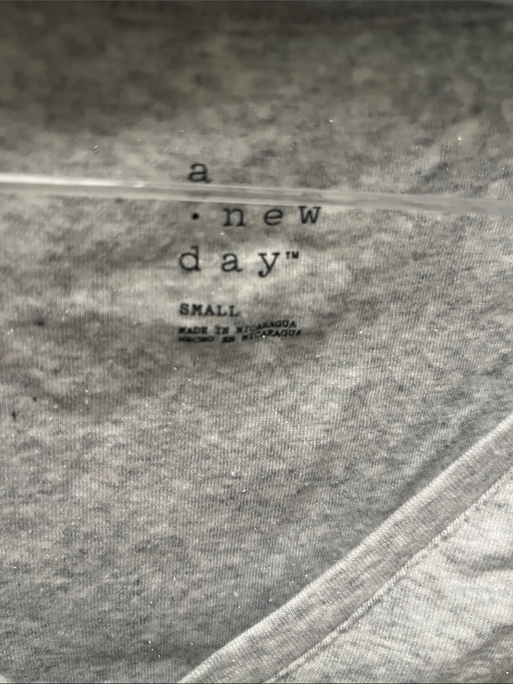 a new day Heather Gray V-Neck Long Sleeve Tee - Picture 2 of 2